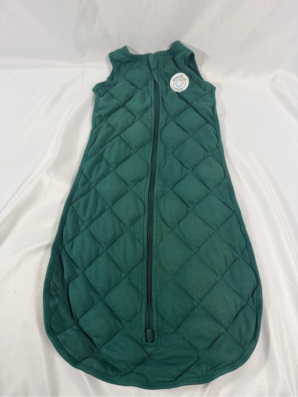 Dreamland Green Quilted Baby Sleep Sack with Front Zip 6-12 Months